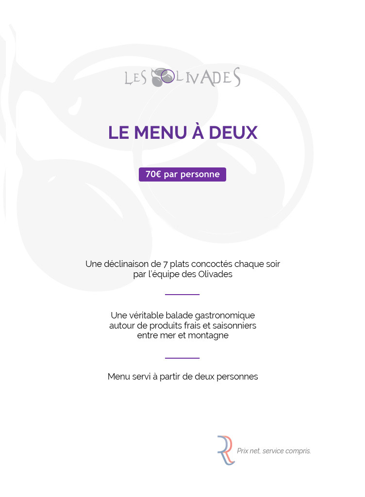 Menu Et Carte Des Olivades Restaurant Gastronomique A Gap Menu Et Carte Des Olivades Restaurant Gastronomique A Gap